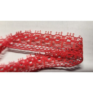 500+ Yards - RED Lace Trim - 1/2" - Native Textiles - #22250 - Red - Web 936156
